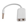 Dual 3.5mm Jack Stereo Headphone Adapter for Apple iPad