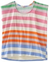 Splendid Girls 7-16 Tropical Stripe Top and Camisole, Capri, 12