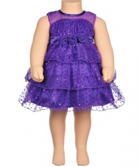 Princess Faith Calliope Dress with Diaper Cover (Sizes 3M - 9M) - purple, 6 - 9 months