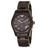 Emporio Armani Women's AR1446 Ceramic Brown Ceramic Chronograph Dial Watch