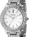 Fossil Women's ES2362 Stainless Steel Bracelet Silver Glitz Analog Dial Watch