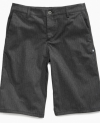 A cool classic look is within his reach when he has these chino shorts from DC Shoes sitting in his closet.