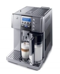 With the touch of a button the best flavors pour into your cup-enjoy a latte, espresso, cappuccino or Italian macchiato in mere minutes with the professional excellence of this automatic machine. A 25-ounce milk container creates frothed or steamed milk to top of your best brews. Model ESAM6620. Qualifies for Rebate