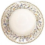 Toscana is a festive pattern with cheerful colorwashes on a beautiful French faience body.