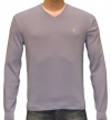 Polo Ralph Lauren Men's Pima Cotton V-Neck Sweater Light Blue