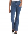 Look your best, even on casual days in Charter Club's straight-leg jeans, featuring a slimming tummy panel you'll love!