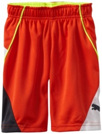 Puma - Kids Boys 2-7 Little Achieve Short, Orange, 6