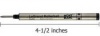 Genuine Montblanc Legrand Rollerball Refill - Blue Medium 16304BE Authorized Mont Blanc Pen Dealer