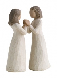 Demdaco Willow Tree Figurine, Sisters by Heart