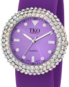 TKO ORLOGI Women's TK613CLPR Crystal Slap Purple Watch