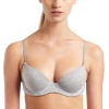 ck one Women's Cotton Push Up, Grey Heather, 36A