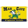 NCAA Notre Dame Fighting Irish Man Cave Flag with 4 Grommets, 3 x 5-Feet