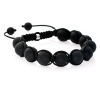 Black Ball Adjustable Bracelet Iced Out Hip Hop 3210