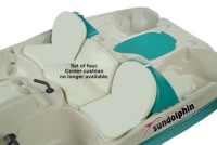 KL Industries Sun Slider Pedal Boat Seat Cushion Set