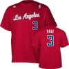 Chris Paul adidas Red Name and Number Los Angeles Clippers T-Shirt