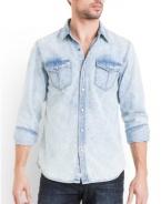 GUESS Clifton Long-Sleeve Denim Shirt