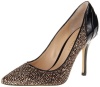 Enzo Angiolini Women's Pallassino5 Pump,Black Multi/Black,6.5 M US