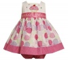 Bonnie Baby Baby-Girls Infant Cupcake Applique Birthday Dress, Multi, 24 Months