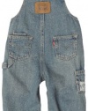 Levi's Baby-boys Infant 0766 Overalls, Clean Crosshatch, 12 Months