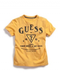 GUESS Kids Boys GUESS Kids Boys Triangle Tee, YELLOW (7)