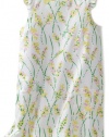 Lilly Pulitzer Girls 2-6X Little Shift Ruffle Dress, Resort White Grass Happy, 6