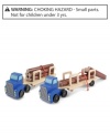 This wooden big rig is up to the big job of hauling logs from the forest to the lumberyard! Five freshly sawn logs are held in place by an easy-release security strap to prevent the load from shifting on the open road. A great toy for the development of language, fine motor and imaginative play skills.