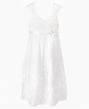 A breath of fresh air. She'll feel as light as a spring breeze in this dainty sundress from Bonnie Jean.