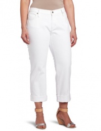 James Jeans Women's Plus-Size Neo Beau Z Jean, Neo White Pearl, 18W