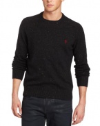 Original Penguin Men's Long Sleeve Raglan Donegal Sweater