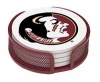 Absorbent Coaster Gift Set Florida State University - Coordinating Holder Included