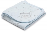 Little Me Baby-boys Newborn Little Prince Tag Along Blanket, Light Blue, One Size