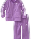 adidas Girls 2-6X Ig Iconic Tricot 2 Piece Set, Medium Purple, 2T