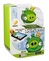 Kids can immerse themselves in the action with a fun game that comes with a touchscreen base and an accessory that enables use in conjunction with the associated Angry Birds™ app. Place the King Pig on the HD app version at any time, and it unlocks 4 different entirely new modes, featuring new sounds, new characters, and new backdrops in the world's most popular app! Each level is available with the Magic modes, which are randomly selected at each level so that players never know what's next.