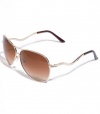 G by GUESS Aviator Sunglasses, GOLD