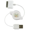 Oriongadgets Retractable Sync & Charge USB Cable for Apple iPhone 3G (White)