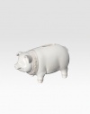 A handcrafted piggy bank recalls charming childhoods with an adorable design and rich detail. An instant heirloom piece for children and new parents alike. 7W X 4H Imported Juliska will donate $8 for each charity pig sold to Save the Children, benefiting children in need in the U.S. and around the world.