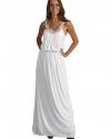 BCBGMAXAZRIA Interlock Jersey Gown White