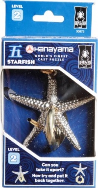 BePuzzled Hanayama Cast Metal Brainteaser Puzzles - Hanayama Starfish Puzzle (Level 2)