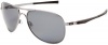 Oakley Men's Plaintiff Aviator Polarized Sunglasses