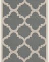 Safavieh CY6243-246 Courtyard Collection Indoor/Outdoor Area Rug, 2-Feet 7-Inch by 5-Feet, Grey and Beige