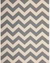 Safavieh CY6244-246 Courtyard Collection Indoor/Outdoor Area Rug, 4-Feet by 5-Feet 7-Inch, Grey and Beige