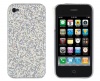 Hard Sparkles Case for Apple iPhone 4, 4S (AT&T, Verizon, Sprint) - Silver