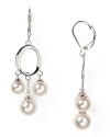 The light of the party: you, in these classically styled Majorica simulated pearl drop earrings - so fabulous and fuss-free.