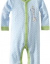 ABSORBA Baby-Boys Newborn One Piece Loungewear, Blue, 3-6 Months