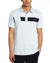 Travis Mathew Men's Taft Short Sleeve Polo Shirt (Blue, Small)