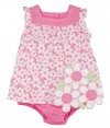 First Impressions Baby Girls Floral Sun Dress, Pink Flowers, Size: 3-6 months