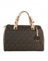 Grayson Large Satchel With MK Logo