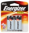 Energizer Max Alkaline 9 Volt Battery 522, 2-Count