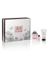 This three-piece set includes a 50 mL Eau de Toilette, 50 mL Body Crème and 5 mL mini spray for travel.