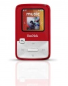 SanDisk Sansa Clip Zip 4GB MP3 Player (Red)